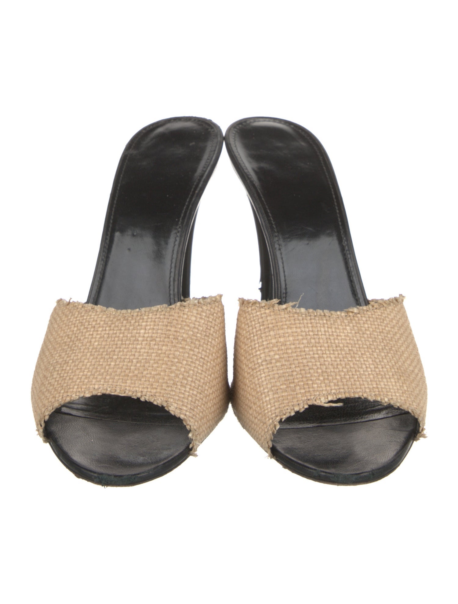 Saint Laurent Straw Slides